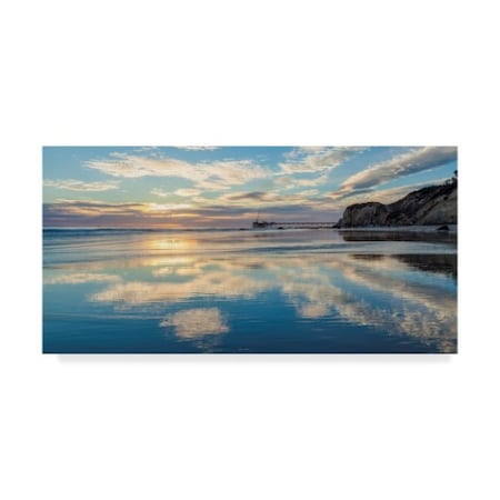 Trademark Fine Art Chris Moyer 'Clouds In The Sand' Canvas Art, 10x19 ALI41481-C1019GG